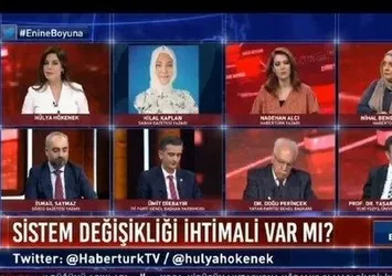 Habertürk canlı yayınında Hilal Kaplan'a skandal sansür! FETÖ PKK bağlantılarını tek tek saydı