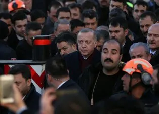 Başkan Erdoğan Elazığ'da deprem bölgesinde!