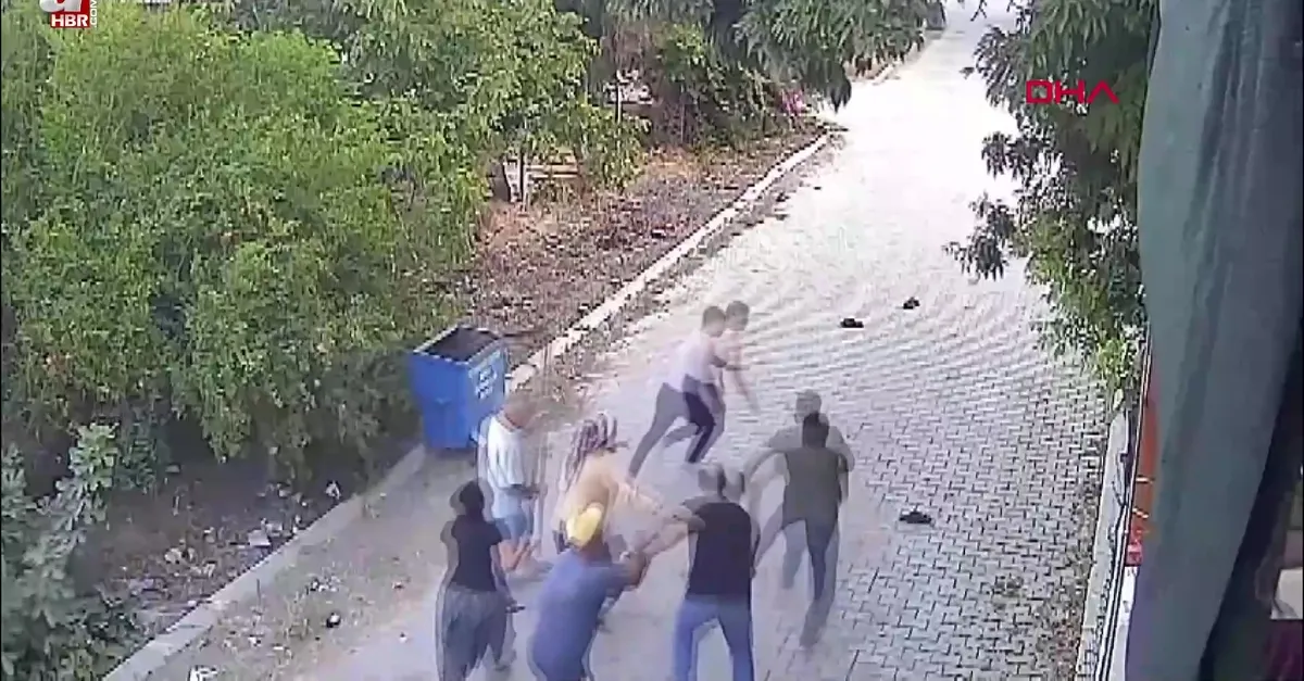 Miras anlaşmazlığı kavgası kamerada