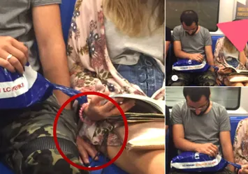 Metrodaki taciz skandalını sosyal medyadan ifşa etti!