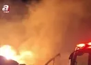 Samsun Bafra’da fabrika yangını!