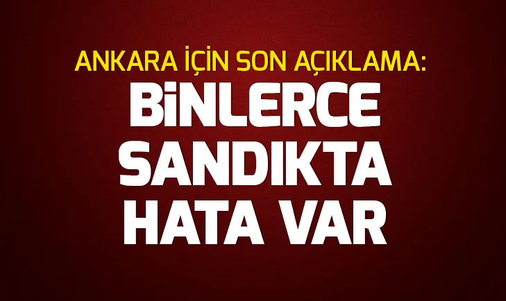 Son dakika: AK Partinin Ankara adayı Özhasekiden açıklama
