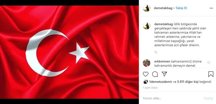 Türkiye şehitlerine ağlıyor! Ünlü isimlerden peş peşe paylaşımlar geldi