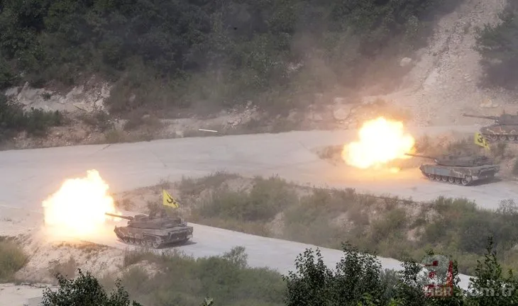 Güney Kore ordusundan dev tatbikat!