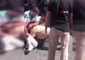 Mısır Çarşısı'nda sopalı bıçaklı kavga kamerada