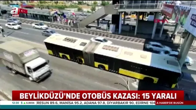 son dakika istanbul beylikduzu nde otobus kazasi yaralilar var video