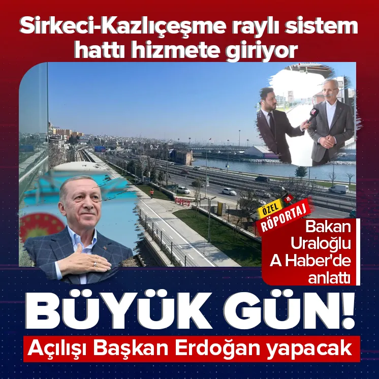 Sirkeci-Kazlıçeşme hattı bugün hizmete giriyor
