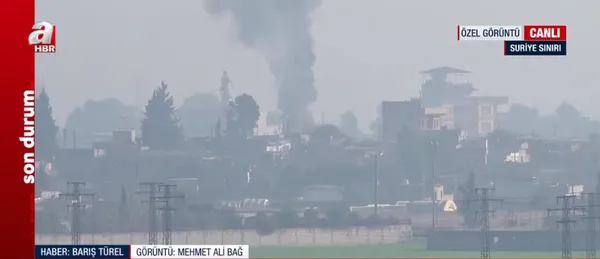 A Haber ekibi sınırın sıfır noktasında! Kamışlı’dan dumanlar yükseliyor
