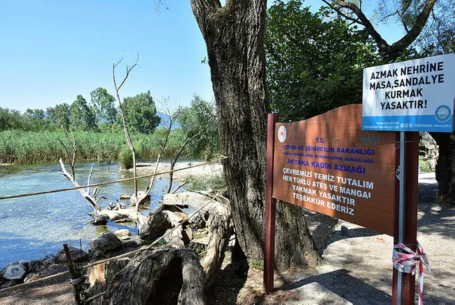 Muğla’da bulunan ’Kadın Azmağı’nda su seviyesi azaldı, insan girişi yasaklandı