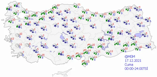 Kar İstanbul'u çevreleyecek! Meteoroloji kar yağacak illeri açıkladı! Gözler o tarihlerde - 17