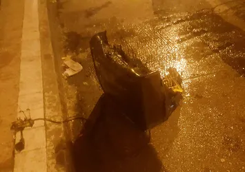 Bursa'da izledikleri televizyon patladı