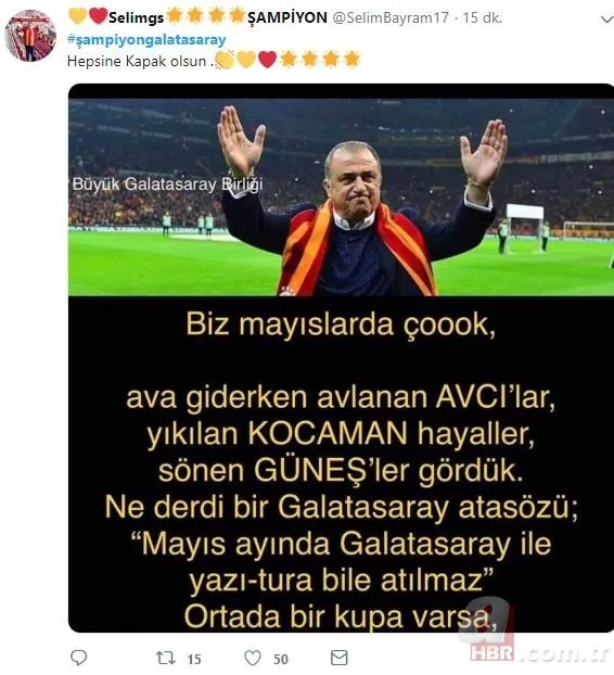 Galatasaray şampiyon oldu, capsler patladı!