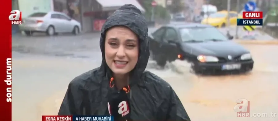 İstanbul'u sağanak vurdu! Yollar göle döndü, araçlar sulara gömüldü | Eminönü'nde dükkanları su bastı | Beykoz'da istinat duvarı çöktü 14