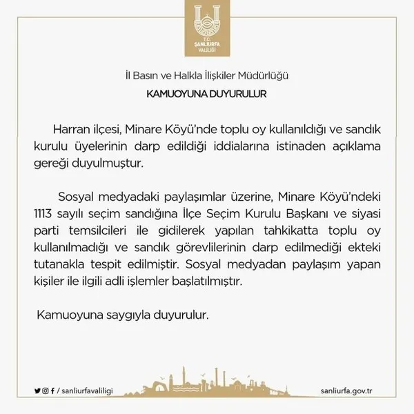 Şanlıurfa’daki ’seri oy’ yalanı! İşte gerçekler! Fondaş medya ve trolleri kahreden haber