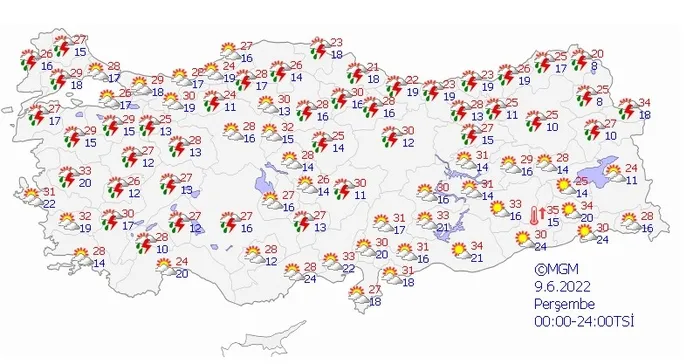 Son dakika: Meteoroloji'den Trakya için kuvvetli sağanak uyarısı | İstanbul, Ankara, İzmir, Antalya'da 5 gün hava... - 6