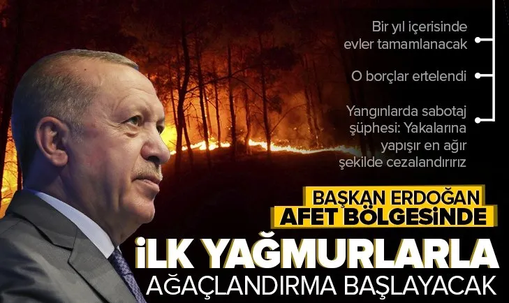 Son dakika: Başkan Erdoğan afet bölgesinde! Antalya ve Marmaris’te incelemelerde bulundu