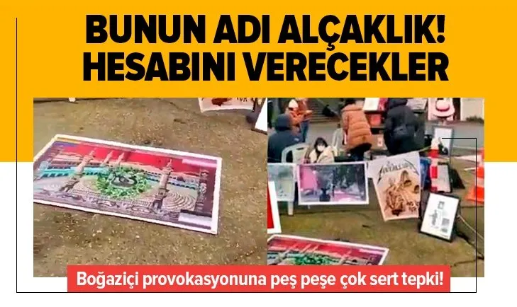 Son dakika: AK Parti Sözcüsü Ömer Çelik’ten Boğaziçi Üniversitesi önünde Kabe fotoğrafının yere serilmesine sert tepki