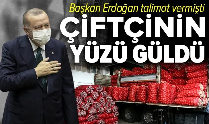 Başkan Erdoğan talimat verdi çiftçiden patates soğan alımı başladı