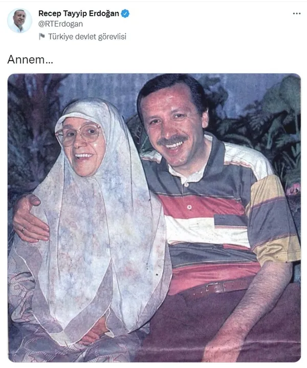 Başkan Erdoğan’dan annesi Tenzile Erdoğan’ın ölüm yıl dönümde duygulandıran paylaşım