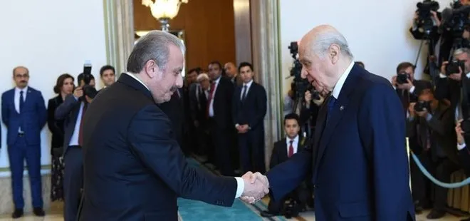 Son dakika: TBMM Başkanı Şentop MHP Genel Başkanı Bahçeli’yi ziyaret etti