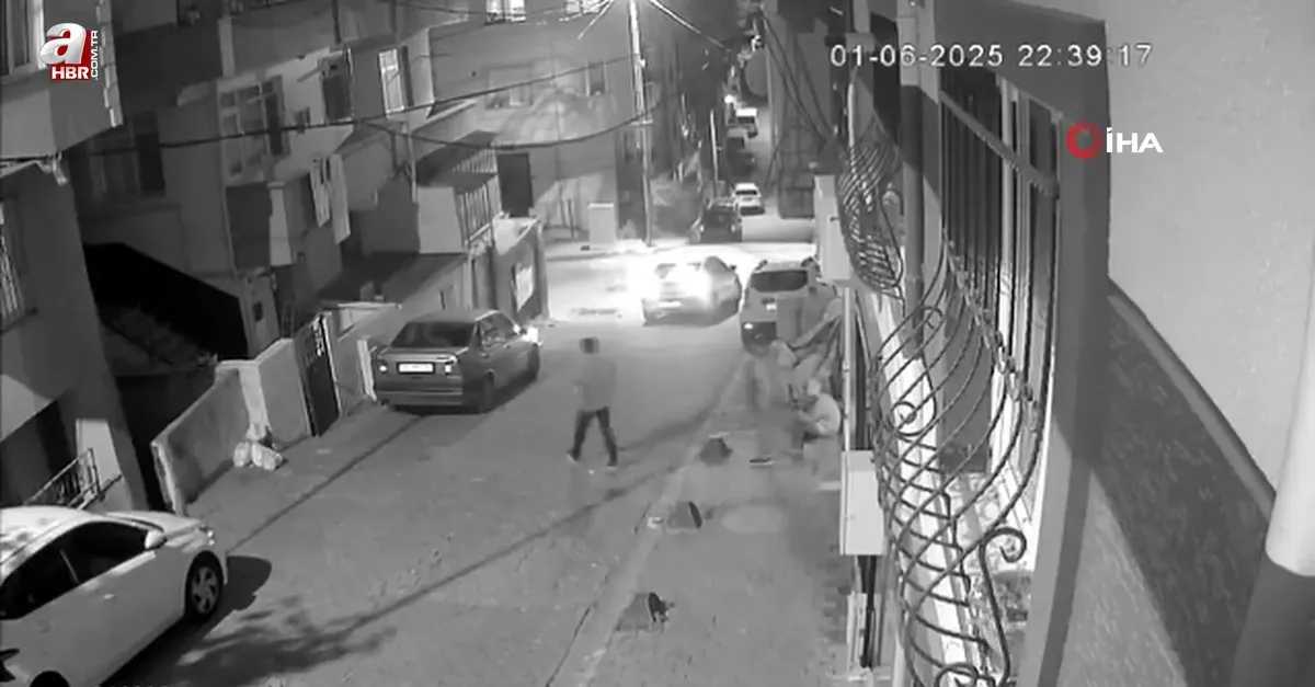Çocuklar balkona torpil atıp böyle kaçtı