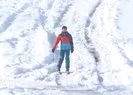 Avcılardan Firuzköye kayak yaparak gitti