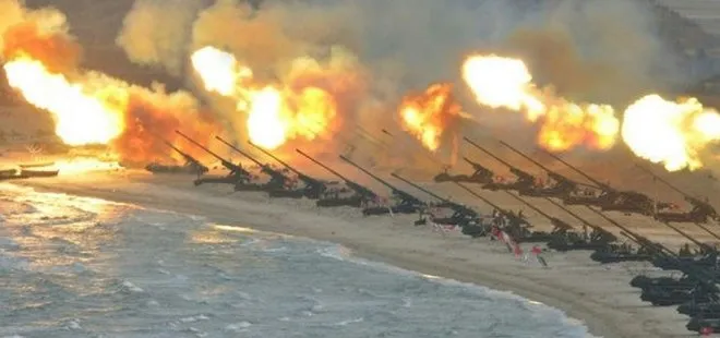 Kuzey Kore’den yeni bombardıman! Güney Kore deniz sınırına sayısız füze fırlattı