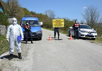 Bartın'da bir köy karantinaya alındı