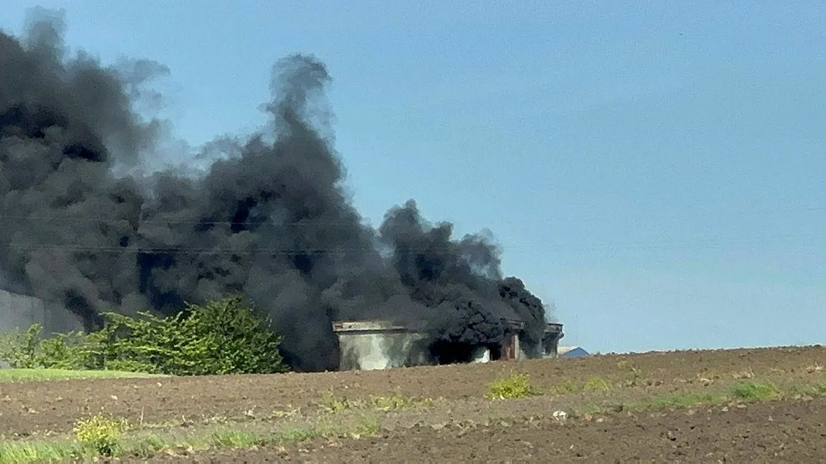 Tekirdağ'da ayakkabı fabrikasında yangın