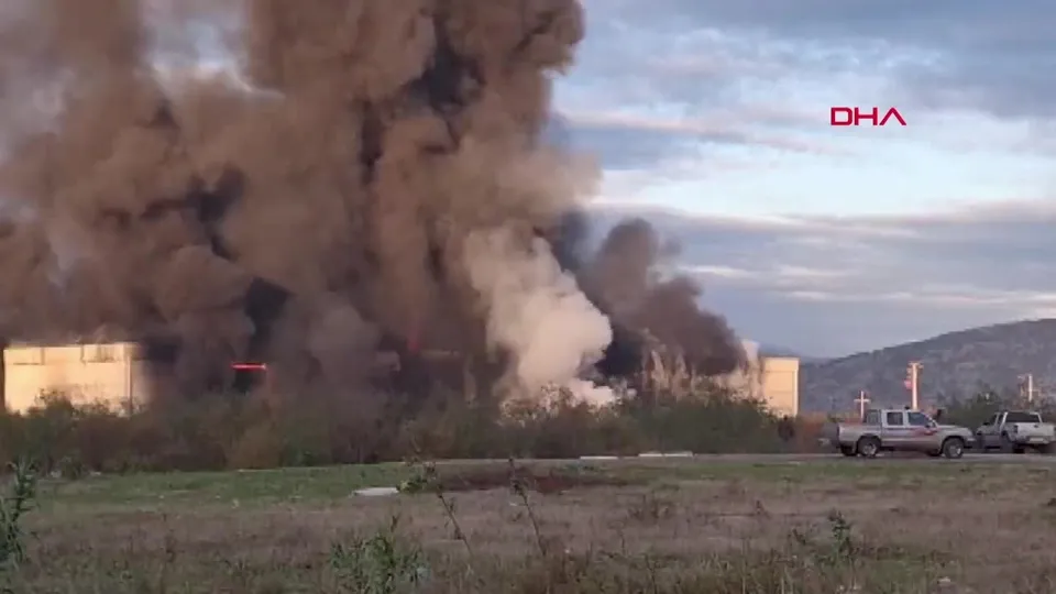 İzmir Selçuk’ta fabrika yangını