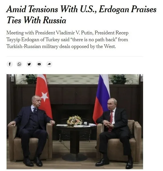 Başkan Erdoğan ve Putin’in görüşmesi ABD basınında gündem oldu! Hazımsızlıklarını saklayamadılar