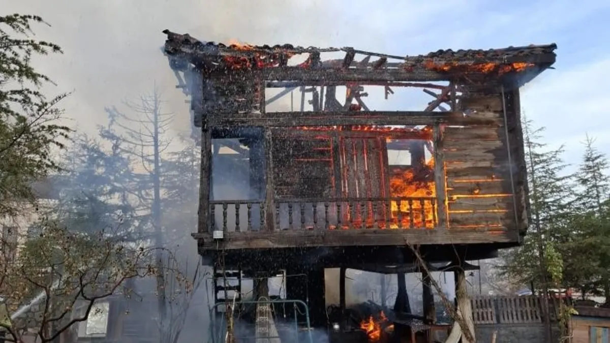 Ankara’da 200 yıllık serender kül oldu