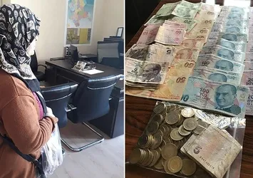 Dilencinin üzerinden 6 bin 210 lira çıktı