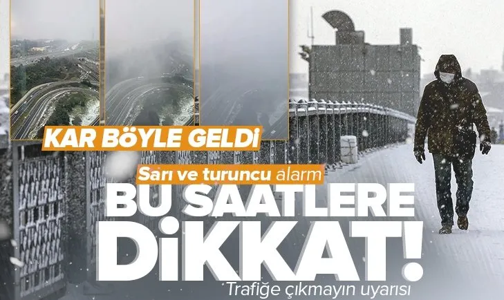Meteoroloji yeni hava durumu raporunu yayınladı! İstanbul dahil 41 ile sarı ve turuncu kodlu uyarı | İstanbul’da kar yağışı devam edecek mi? Trafiğe çıkmayın