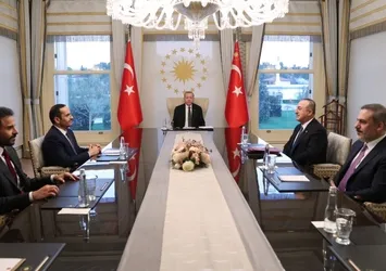 Son dakika: Başkan Erdoğan Katar Dışişleri Bakanı Al Sani’yi kabul etti
