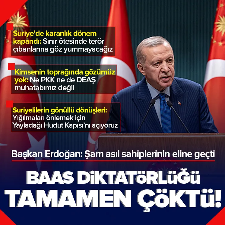 Başkan Erdoğandan Suriye mesajı