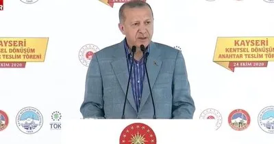 Son dakika: Başkan Erdoğan'dan Kentsel Dönüşüm Anahtar Teslim Töreni'nde önemli açıklamalar