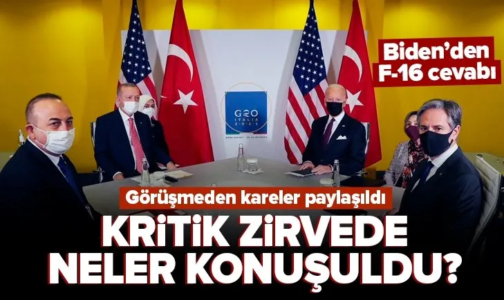 Son dakika: Başkan Erdoğan ABD Başkanı Biden ile bir araya geldi! İşte masadaki konular