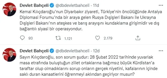 MHP Genel Başkanı Devlet Bahçeli’den Kılıçdaroğlu’na çok sert sözler: Kürdistan’ın kurulmasından yana mısın değil misin?