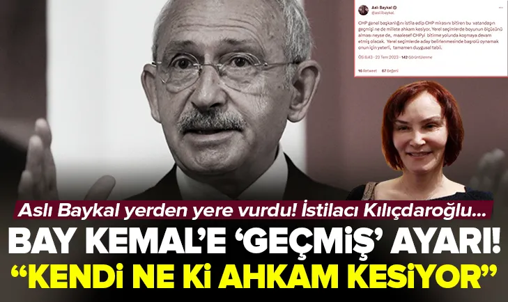 Aslı Baykaldan Kılıçdaroğluna salvo!