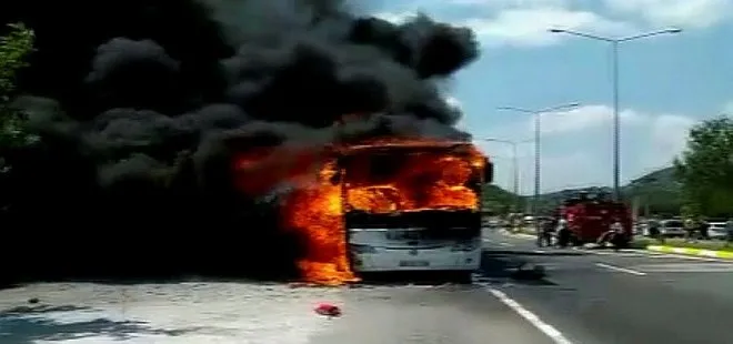 Son dakika: Balıkesir’de otobüs yandı: 5 ölü