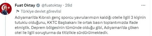 Cumhurbaşkanı Yardımcısı Fuat Oktay'dan Kemal Kılıçdaroğlu'na "İsias Oteli" tepkisi! "Acıları istismar edip siyasete alet eden..." - 4