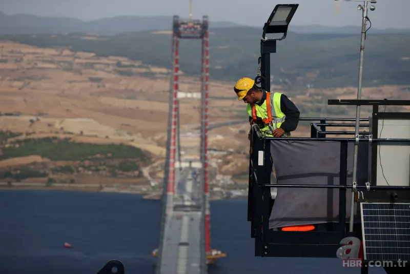 1915 Çanakkale Köprüsü için büyük gün: İlk adım atıldı! 318 metre yükseklikten görüntülendi 21