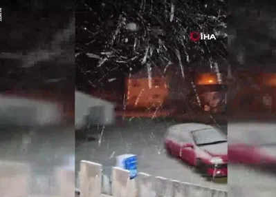 Bolu’nun yüksek kesimlerine kar yağdı