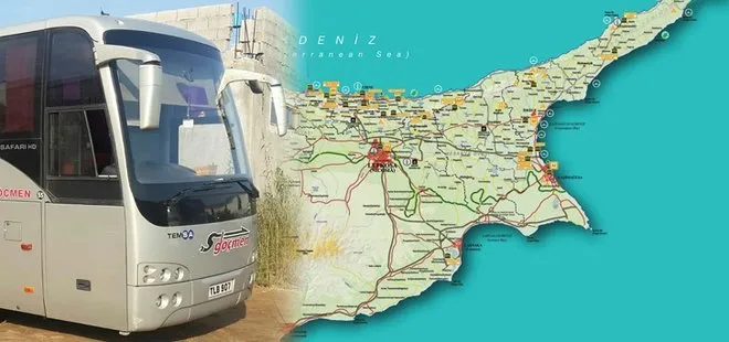 Rumlardan çirkin saldırı! İçinde 25 turist bulunan Türk plakalı otobüse saldırdılar