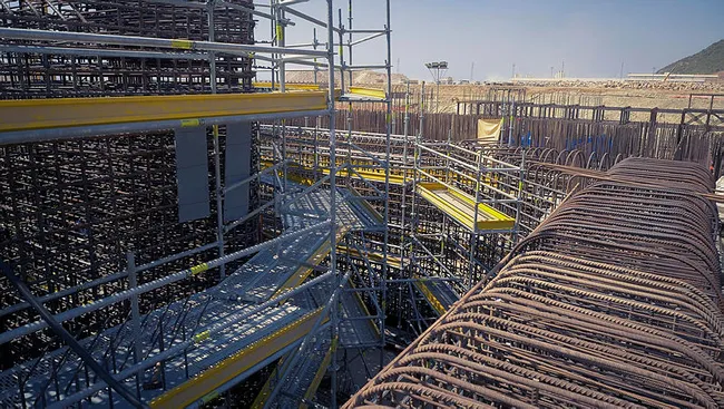 Akkuyu Nükleer Güç Santrali’nin 2. güç ünitesinde iki binanın temel atma çalışmaları tamamlandı