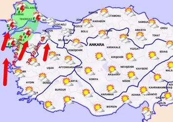 Haftasonu İstanbul yağışlı
