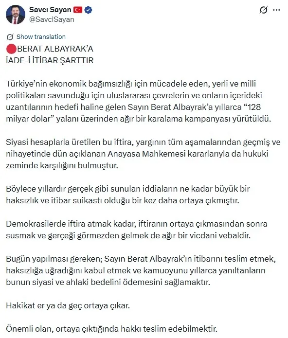 Ağrı eski Belediye Başkanı Savcı Sayan (Fotoğraf - X platformu - ekran görüntüsü)