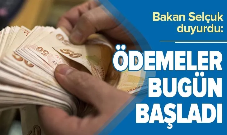 Son dakika: Bakan Selçuk duyurdu: Nakdi ücret desteği ve SED ödemeleri bugün itibarıyla başladı