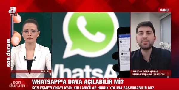 WhatsApp sözleşmesini imzalayanlar dikkat! Uzman isim A Haber canlı yayınında tüm sorulara yanıt verdi
